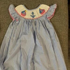 Sailboat smock dress